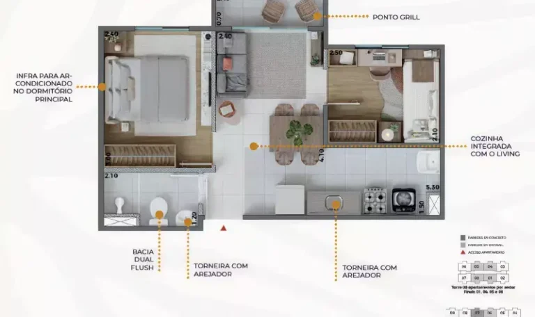 Apartamentos Raiz Limão Raiz home limão planta
